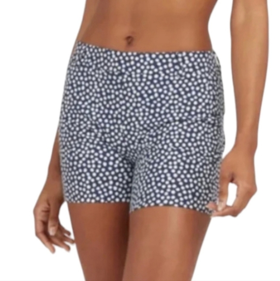 SPANX  Women's Navy Polka Dot‎ Sunshine 4” Shorts Size Medium style 5021… - Picture 15 of 16
